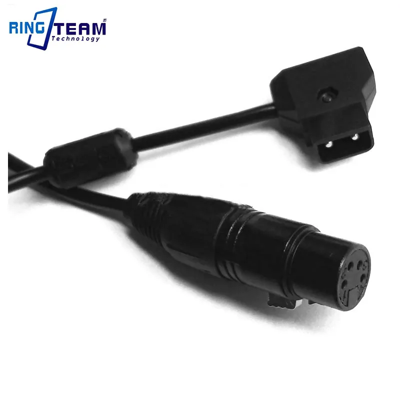 Macho da Torneira Poder de Adaptação Cabo para Adaptador de Energia para 12vdc Enrolada D-tipo to Female Xlr Linha b 4pin 2-pin