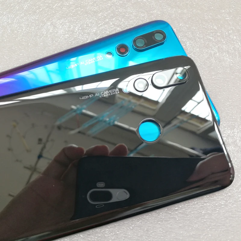 Оригинальная задняя крышка для huawei Nova 4+ стекло для камеры для huawei Nova 4, запасная задняя крышка корпуса, запасные части для ремонта