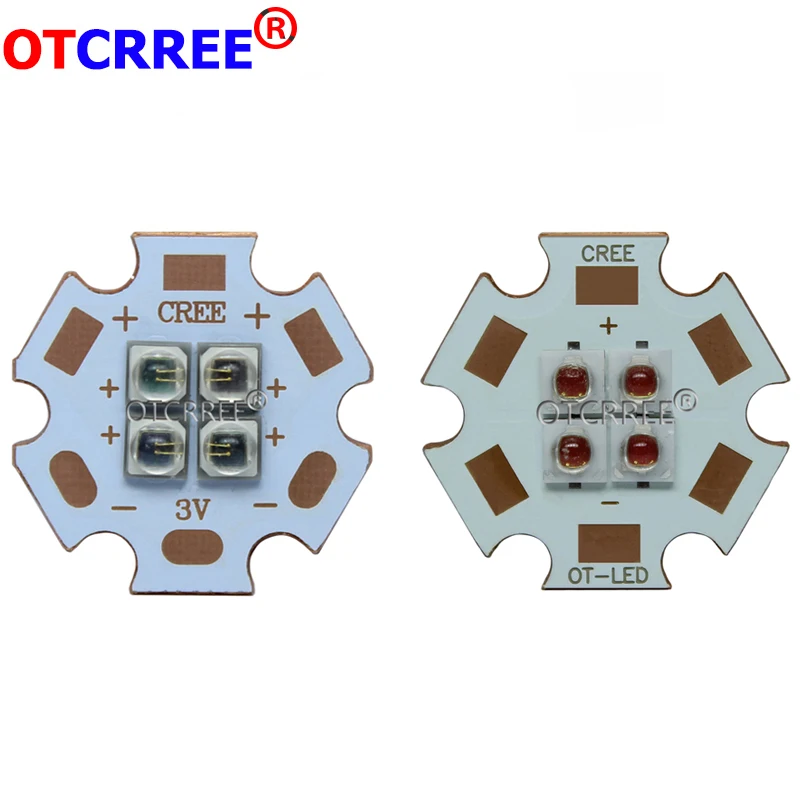 EverLight 3535 4 чипа 4-светодиодный s 3V6V12V 10 Вт инфракрасный ИК 850nm 940nm 730nm высокомощный светодиодный Диод с 20 мм медной печатной платой