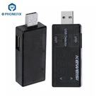 PHONEFIX двойной ток напряжения USB тестер детектор для USB ЗУ для мобильного телефона USB Doctor тестер напряжения тока