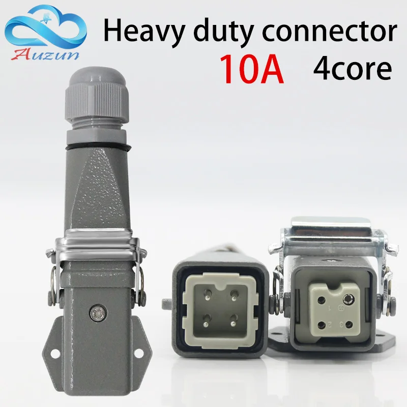 

Сверхмощный разъем 4 (3 + 1) 10 А 250 в HA-004-3, Авиационная вилка, горизонтальный воздушный разъем горячего канала