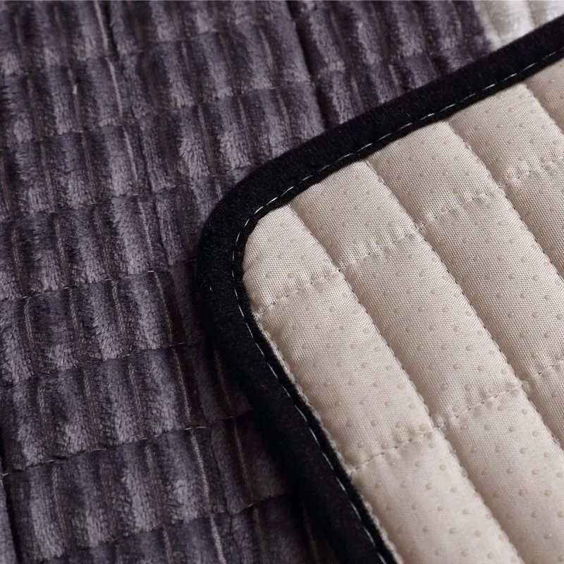 Чехол для дивана в клетку L-образной формы Нескользящие Плюшевые Декоративные