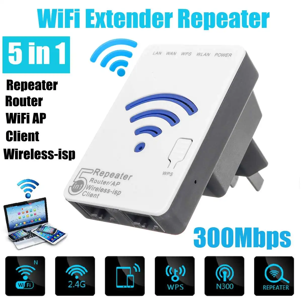 LEORY WLAN 300 Мбит/с расширитель ретранслятор мини маршрутизатор WiFi усилитель сигнала расширитель усилитель для путешествий офиса дома