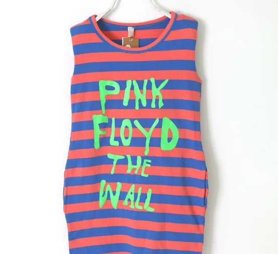 От 3 до 8 лет летнее платье для маленьких девочек модное Хлопковое в полоску с