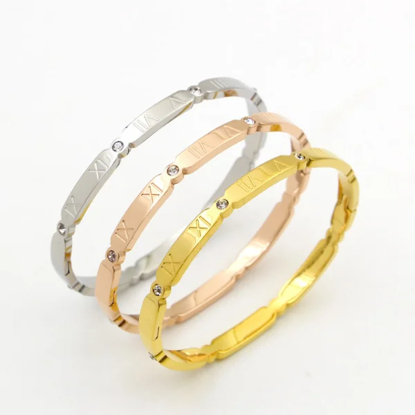 

Женские браслеты из нержавеющей стали, круглые ювелирные украшения