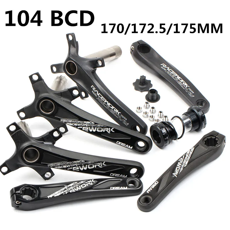 170 мм 172 5 175 Алюминий сплав 104BCD MTB шатун со звездочками для велосипеда с нижней