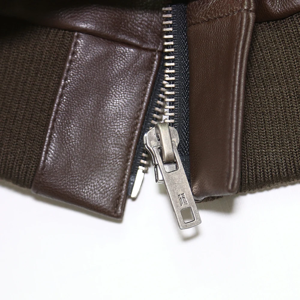 Мужская куртка из натуральной козьей кожи свободная повседневная большого