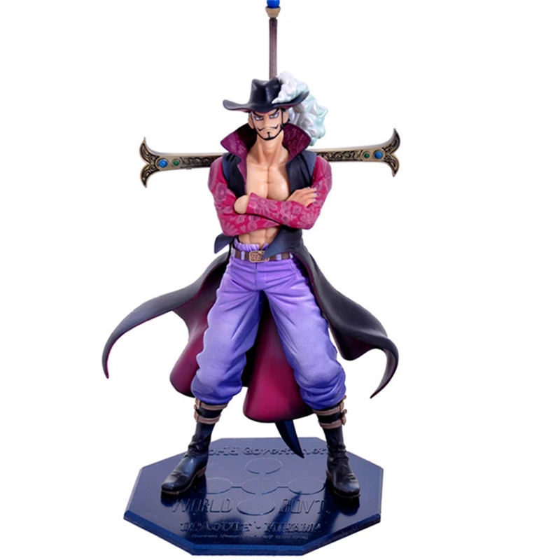 

Аниме One Piece Dracule Mihawk с мечом ПВХ экшн-фигурка Коллекционная модель детские игрушки кукла 22 см