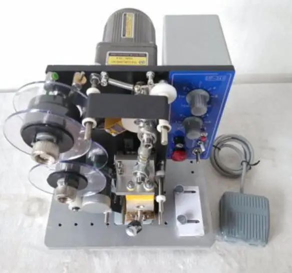 Полуавтоматическая электрическая горячая печать лента машина для нанесения