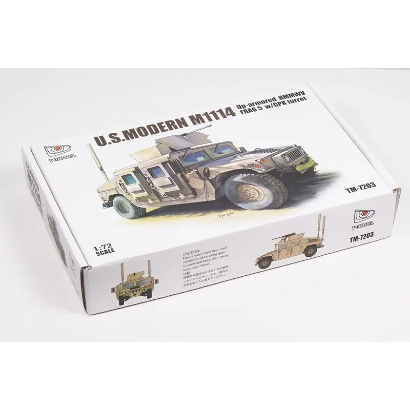 T MODEL TM 7203 1/72 U.S. M1114 Up бронированный HMMWV FRAG 5 w/GPK револьверный набор моделей|Наборы