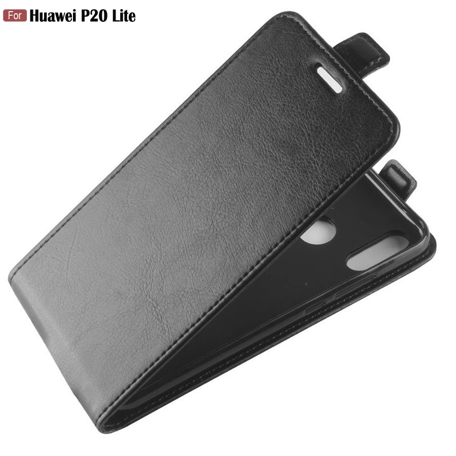 

JFVNSUN For Huawei P20 Lite Case Retro Vertical Leather Case for Huawei P20 LITE Cover 5.84" Card Slot Magnetic Protective Cases