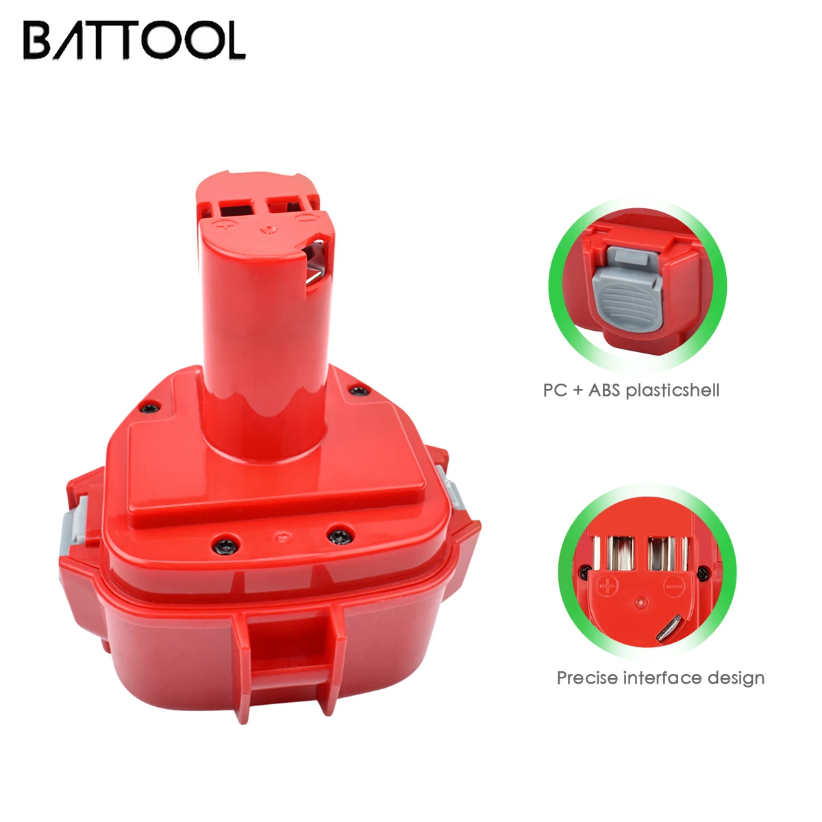BATTOOL для Makita 12 в 3000 мАч ni-mh аккумуляторная батарея электроинструментов дрель PA12 1220