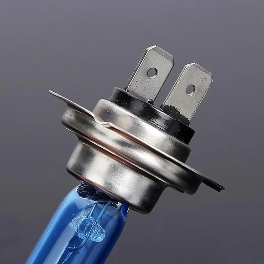 Новинка 2 шт. H7 6000K газовый галогенный головной светильник с синим корпусом лампы накаливания белого света 55 Вт 12 В Автомобильные передние фары ультра кварцевые