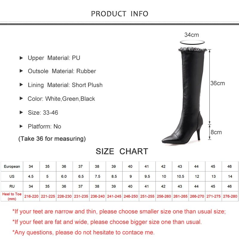 

2019 new winter women knee-high boots warm plush lining high heels zip ladies sexy snow boots black women shoes plus size 33-46