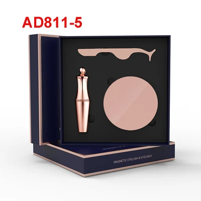 AD811- Gift Box Новые магнитные ресницы 3D накладные норковые магнит для ресниц магнитные жидкие подводки для глаз и магнитные накладные ресницы и Пинцет Набор - Цвет: AD811- Gift Box
