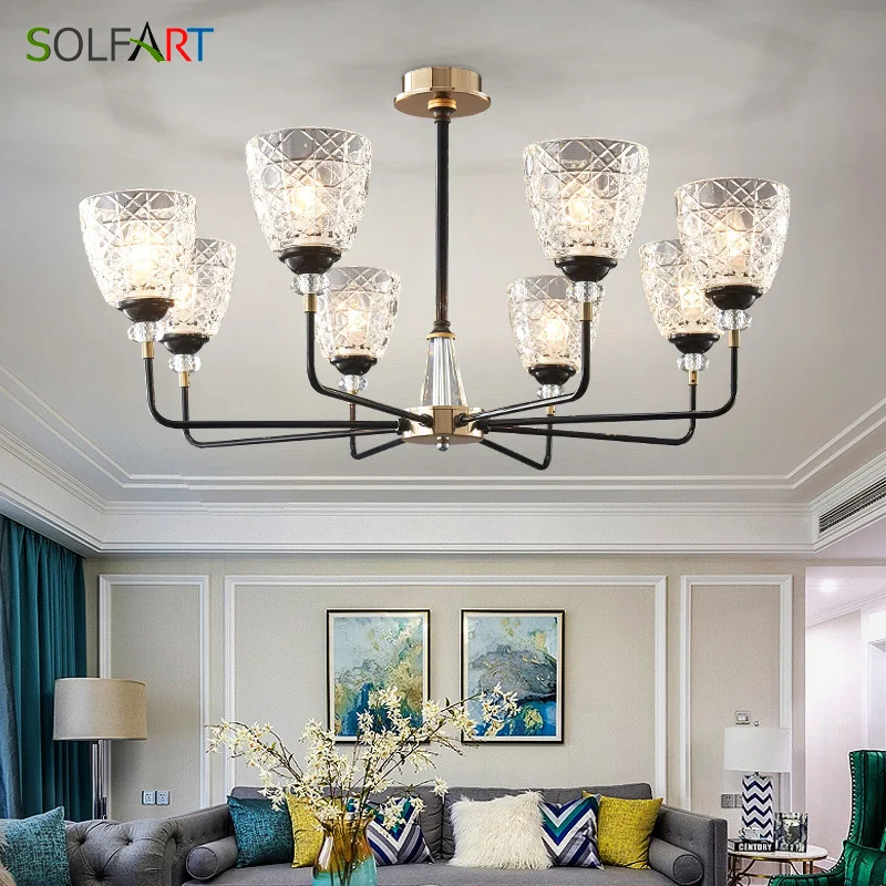 

Modern Crystal Chandeliers Lighting Fixtures Glass Branch Chandelier For Room Dining