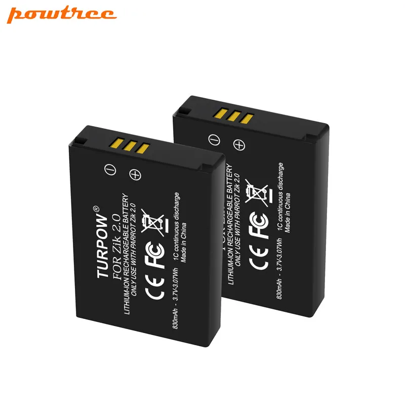 2 BATTERY Powtree для Parrot Zik 2,0 Zik2.0 Zik 2 Zik 3,0 Zik3.0 Zik 3 беспроводная гарнитура батарея 3,7 v 830mAh MCELE00254 MH46671 L15 - Цвет: 2 BATTERY