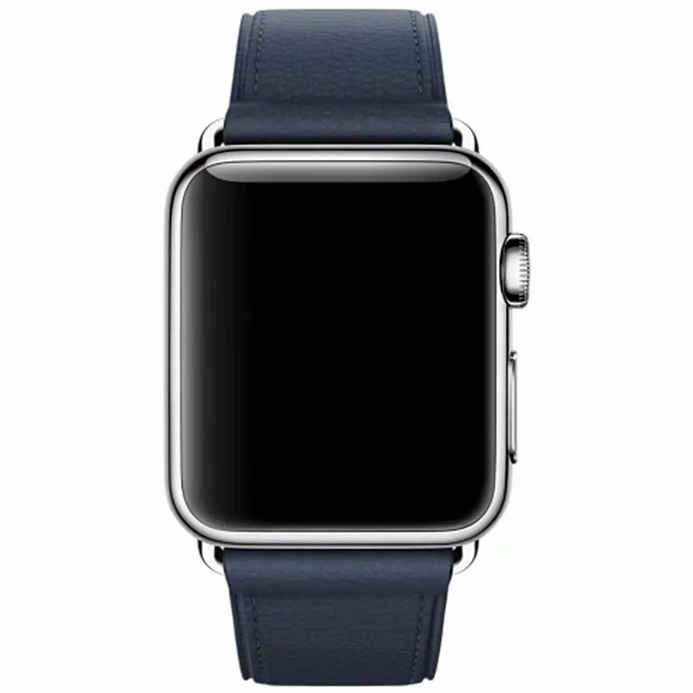 Новейший ремешок для iWatch серии 4 3 2 1 сменный классический ремешок с пряжкой для Apple Watch 38 мм 42 мм 40 мм 44 кожаный ремешок
