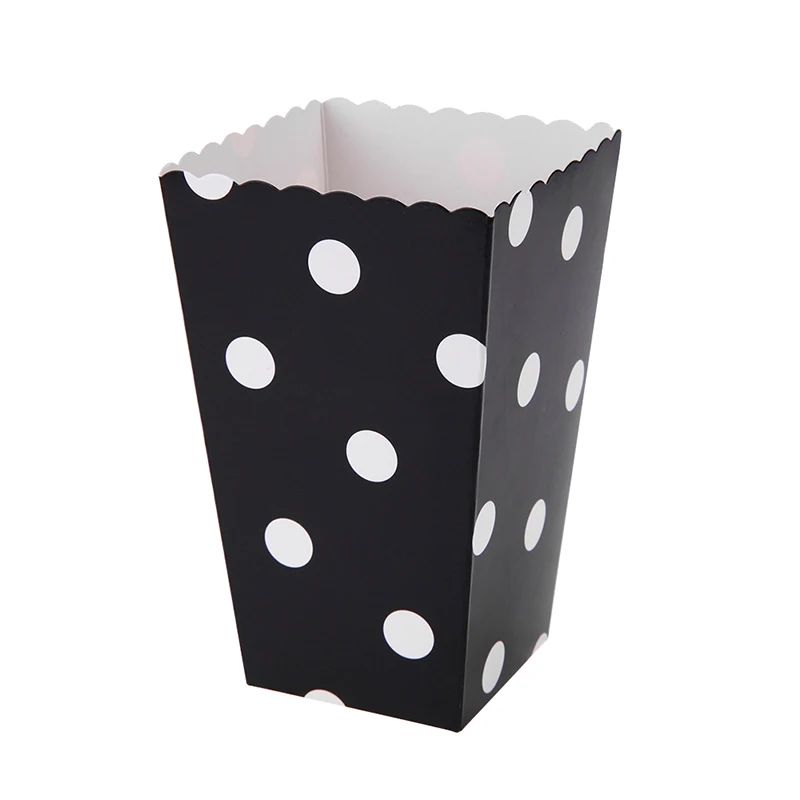 12 шт/1 Лот Красочные пятнистые бумажные коробки для попкорна воздушная Кукуруза