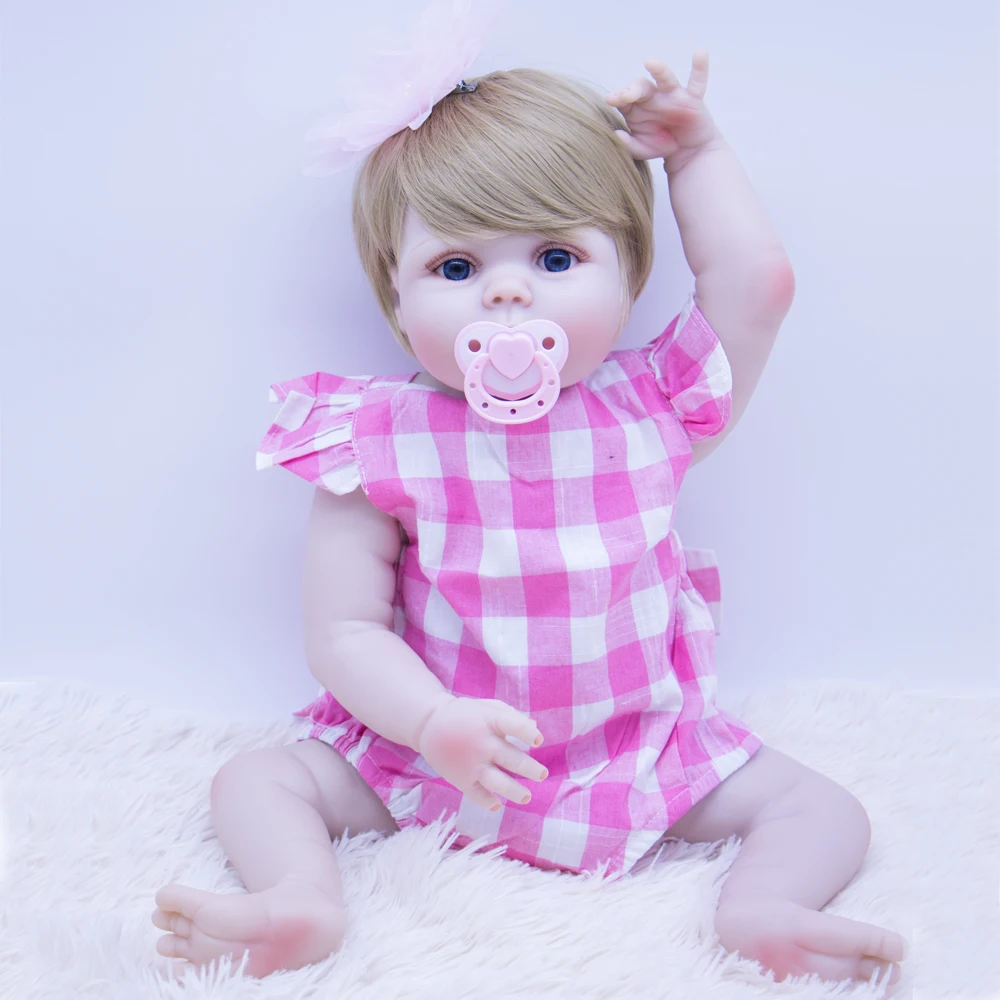 Кукла reborn Игрушки для девочек подарок силиконовый корпус Винил babies bebe real alive bonecas