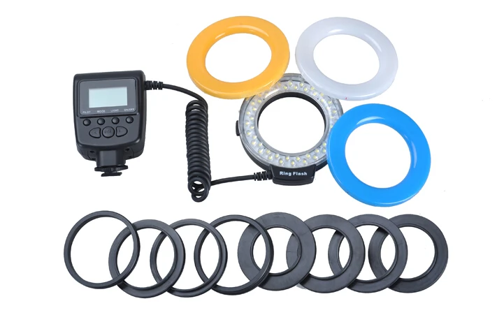Aputure из светодиодов макро-объектив кольцо вспышка для всех моделей зеркальные