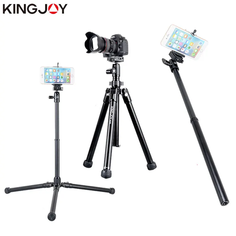 KINGJOY Official SC056 Mini Tripod For Camera With Selfie Stick Holder Tripod For Phone Gorillapod Mobile tripode Para Movil