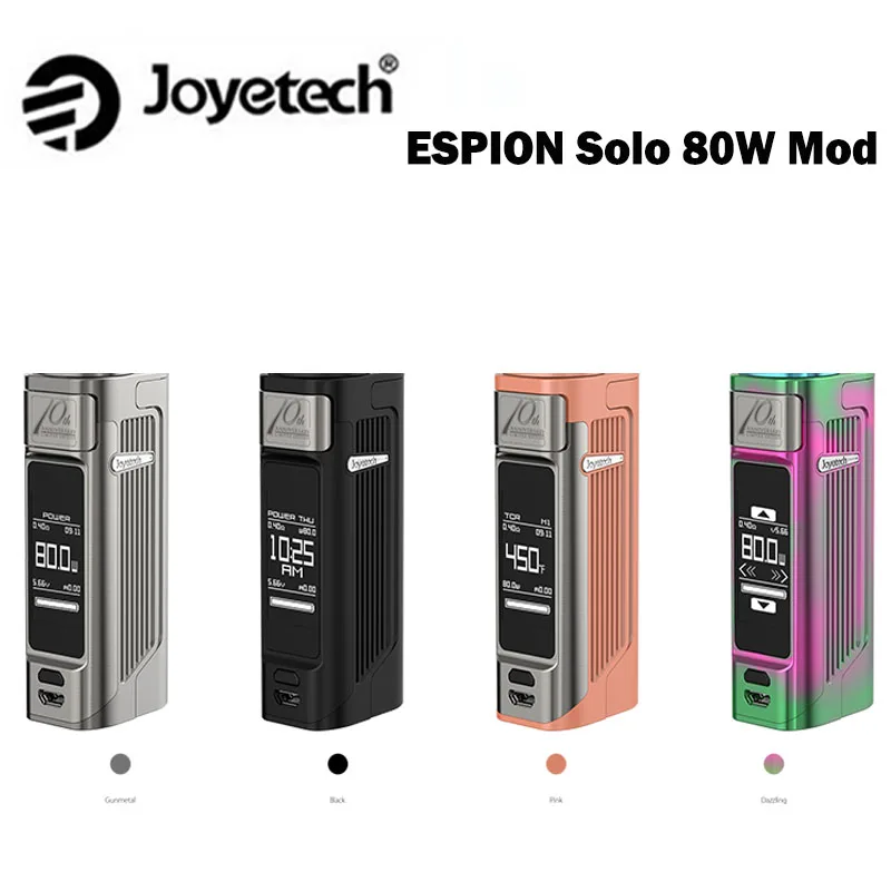 Joyetech ESPION Solo 80 Вт коробка мод Питание от одной 21700/18650 батареи электронная сигарета