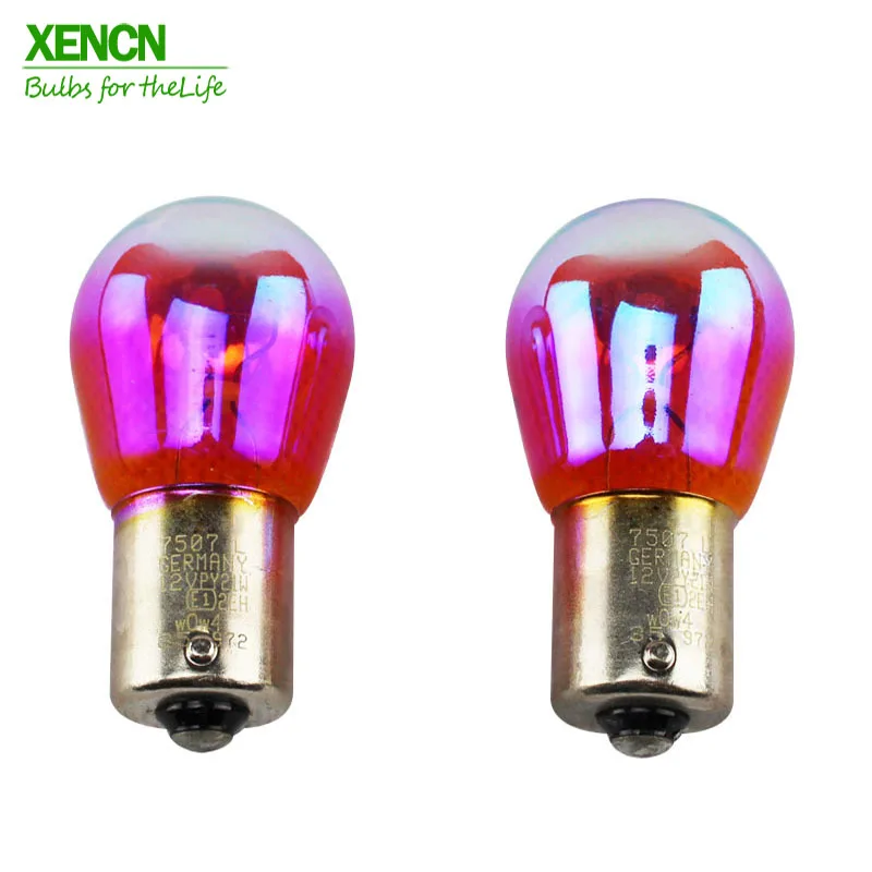 XENCN PY21W S25 12V 21W BAU15s автомобильный сигнальный светильник s Авто мин лампочка тормозной светильник Упаковка, лампы 2 шт