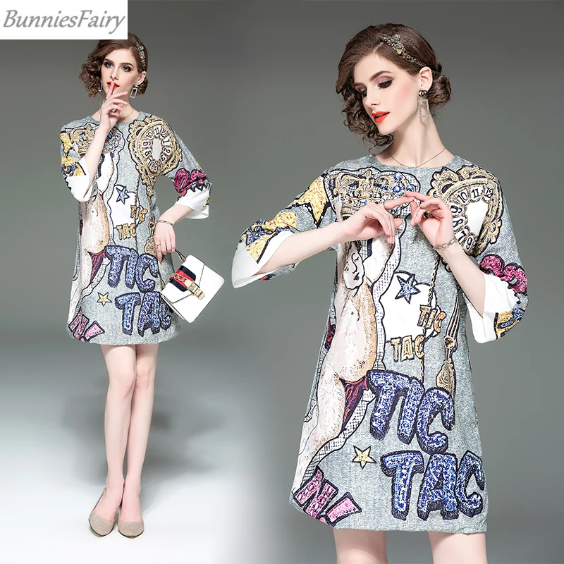 Новинка 2019 года от BunniesFairy летнее женское винтажное мини-платье трапециевидной