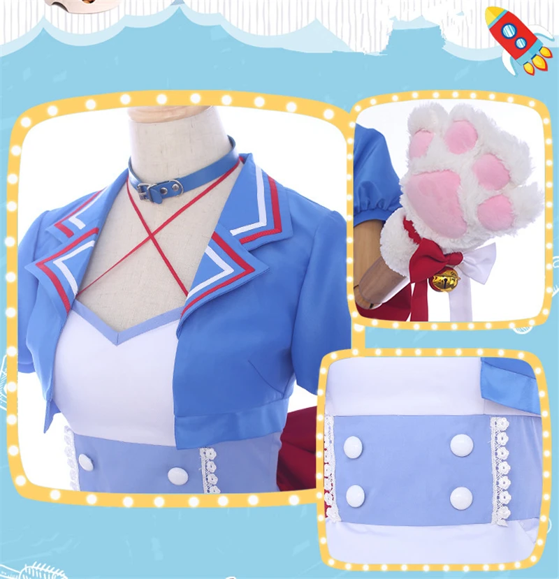 Мой герой Кофе магазин маленького героя Todoroki шото кафе горничной женский косплэй костюм Кошечка женские модельные туфли