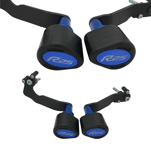 R25 Blue Новейшая модель; рамка Обтекатели ползунов Защита протектор для Yamaha YZFR3 YZF-R3 YZFR25 YZF-R25 YZF R3 R25 в байкерском стиле - Цвет: R25 Blue