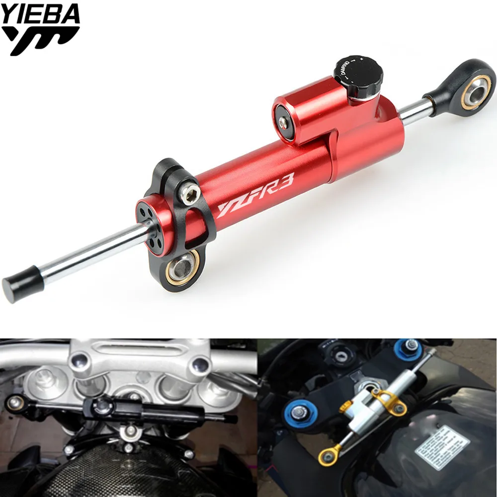 Для Yamaha YZFR3 YZF R3 R1 R6 MT03 MT01 MT07 TMAX 530 500 рулевой Стабилизатор демпфер безопасности