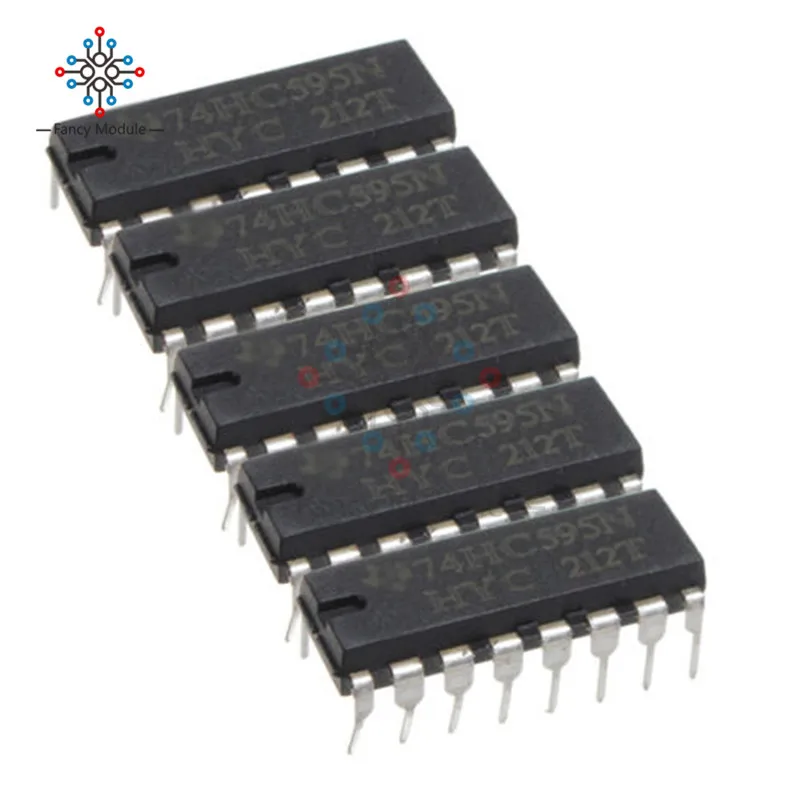 5 шт. SN74HC595N 74HC595 8-битный сменный регистр DIP-16 Новый и оригинальный IC | Инструменты