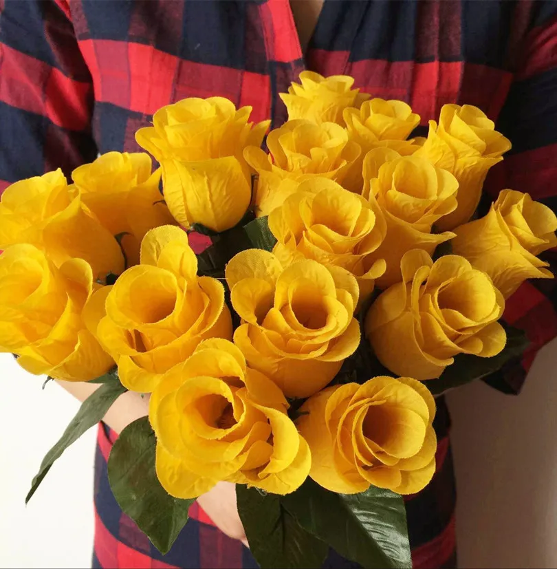 Искусственные цветы розы дисплей один стебель за штуку 9 видов цветов для свадьбы