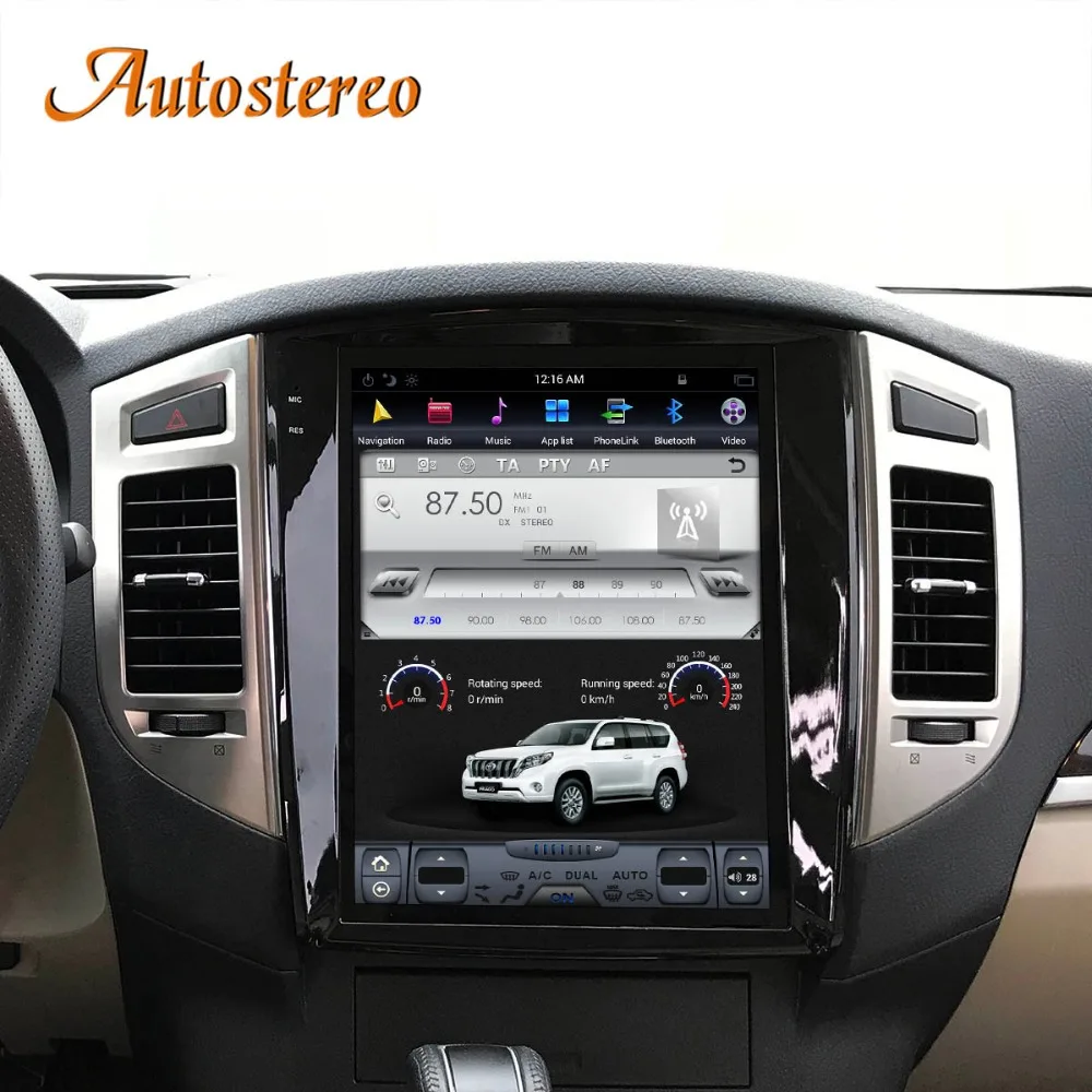Android 7,1 Tesla стиль автомобиля gps навигация для MITSUBISHI PAJERO V97 V93 Shogun Montero 2006+ Мультимедиа Радио магнитофон ips