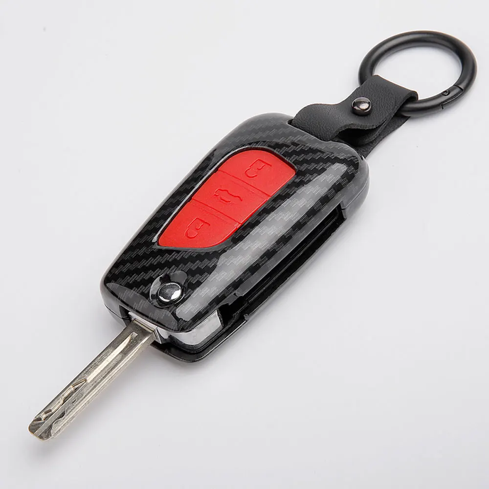 Чехол для ключей автомобиля из углеродного волокна для Toyota Corolla CHR CH-R Camry Auris RAV4 Yaris Avensis T25 брелок для ключей с дистанционным управлением