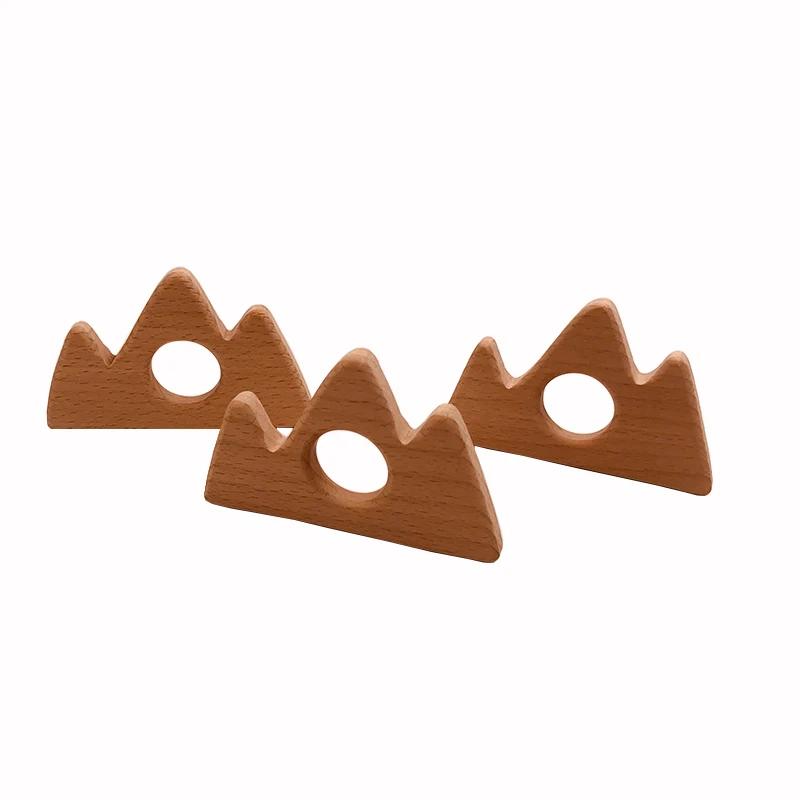 Органический Детский Прорезыватель для зубов из бука деревянный сделай сам