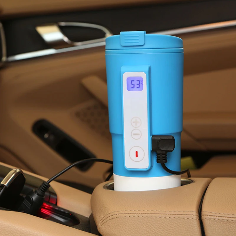 Adjustable Temperature Car Boiling Mug Electric Kettle Vehicle Thermos Digital LCD Display Water Bottle | Бытовая техника