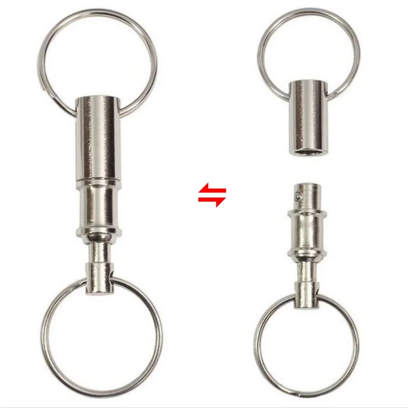4 шт./лот двойная головка съемная кольцо для ключей EDC наружное оборудование