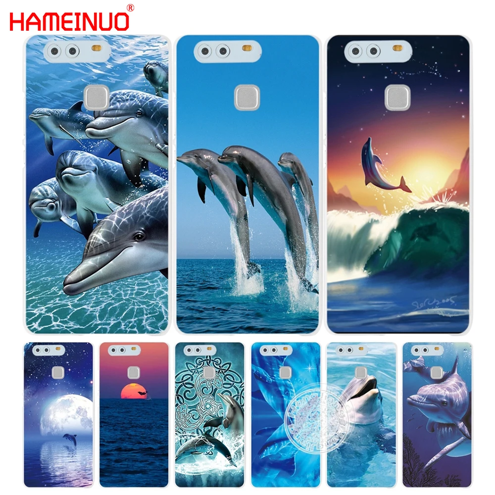 HAMEINUO чехол для телефона с изображением морского дельфина huawei Ascend P7 P8 P9 P10 lite plus G8 G7
