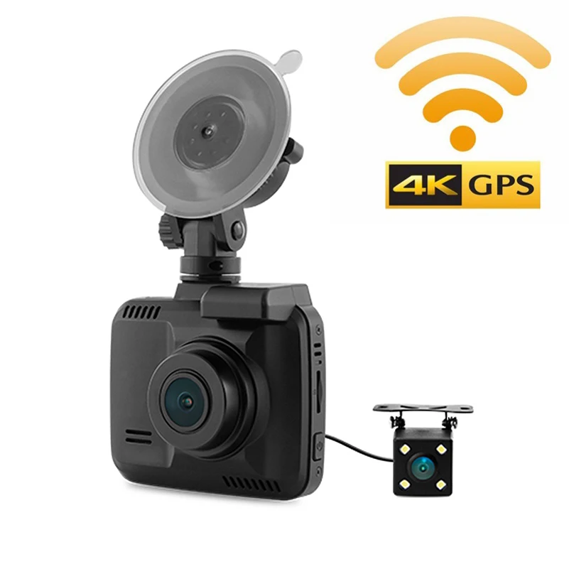 HD 1080P GS63H gps Wi-Fi видеорегистратор Автомобильный видеорегистратор g-сенсор детектор движения парковочный монитор 4K Dashcam поддержка 128G TF карта
