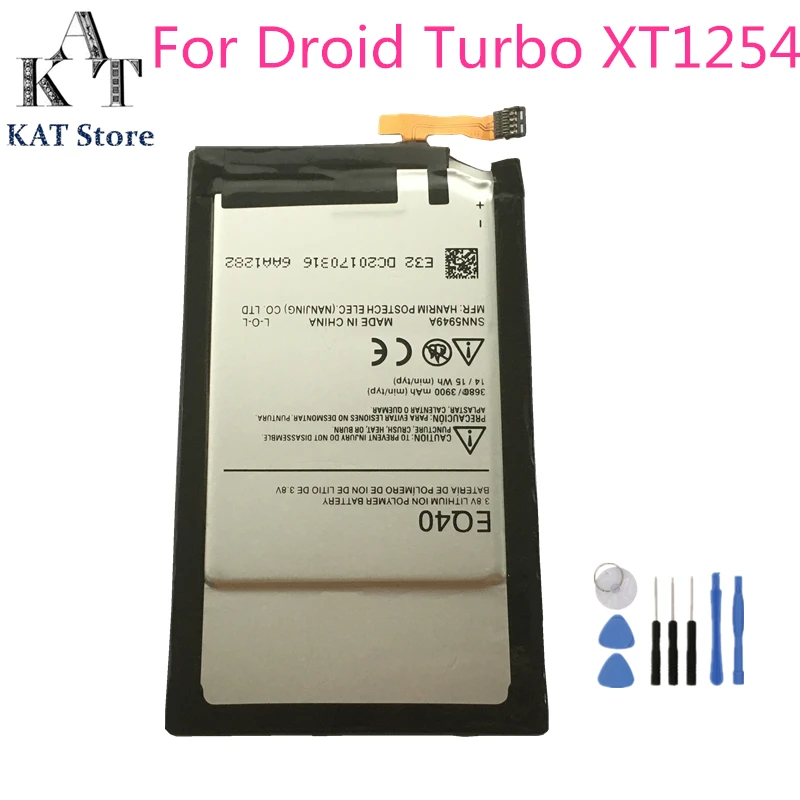 EQ40 3900 мАч батарея для телефона Motorola Moto Droid Turbo XT1225 XT1254 Замена батареи высокое