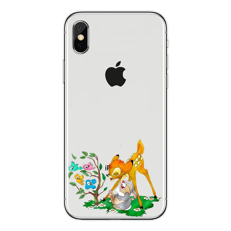 Seracase Bambi и Thumper Мягкий ТПУ силиконовый чехол для iPhone 8X7 Plus 6 6SPlus 5 5S SE | Мобильные