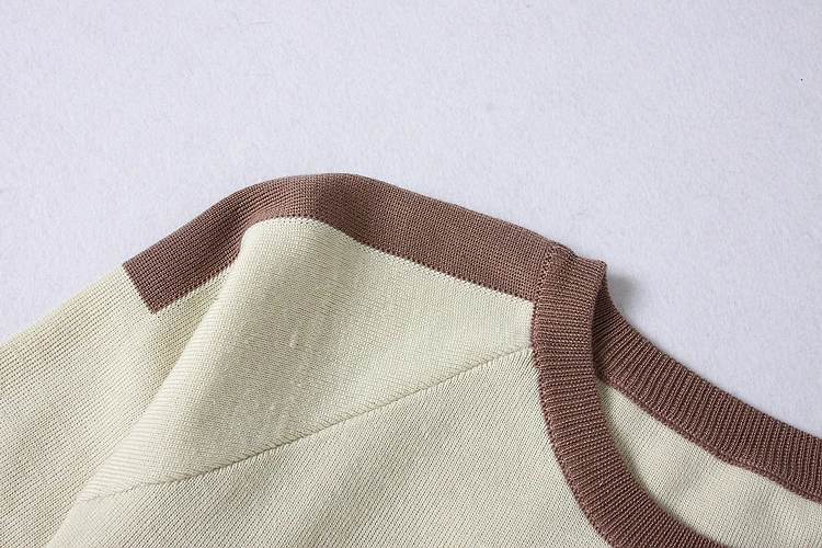 ALPHALMODA осенне-зимние женские вязаные штаны и свитер, комплекты одежды из 2 предметов, пуловеры с круглым вырезом, цветные трикотажные комплекты с карманами