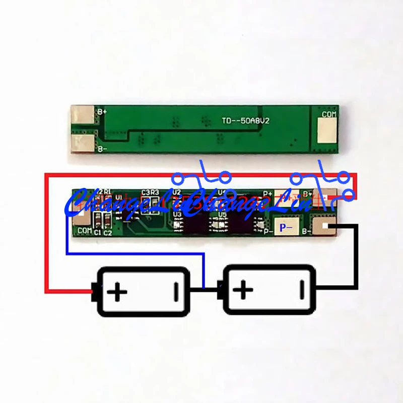 2S 7 4 В 8 в Li Ion Lipo литиевая Защитная плата 18650 упаковок BMS PCM PCB модуль ячейки батареи