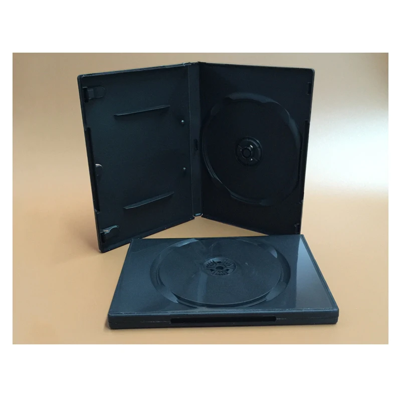 Черный пластиковый чехол 190x135x14мм 2 шт. 1DVD 1 диск|case case|case blackcase new |