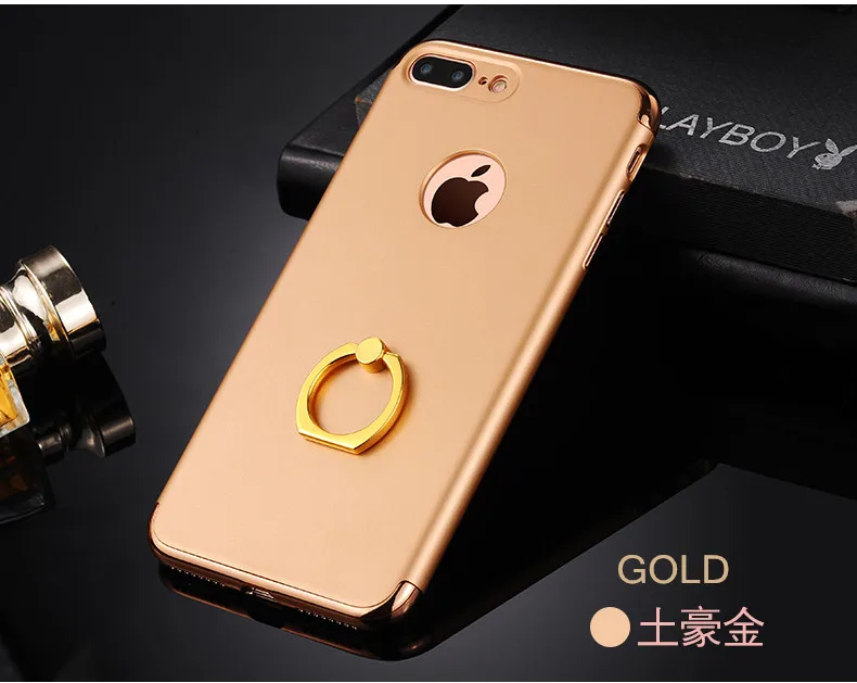 Чехол для iPhone 6 7 8 7 8 plus x xs xr xs max случай 3 в 1 противоударный чехол для телефона Роскошные с палец кольцо держатель