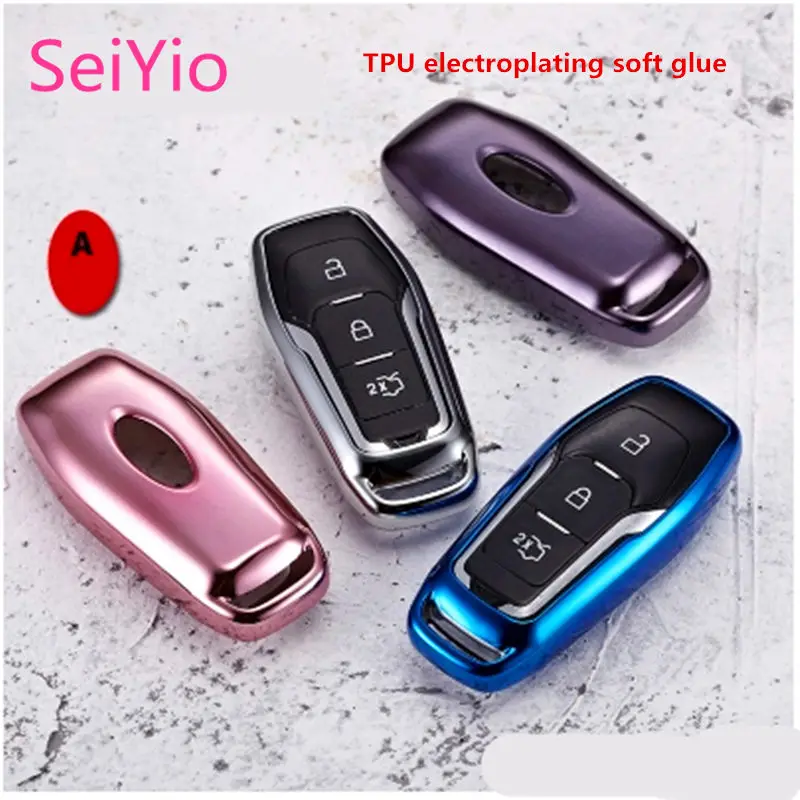 Автомобильный брелок для ключей SeiYio чехол сумка Ford Focus Kuga Mondeo Edge карнавальные