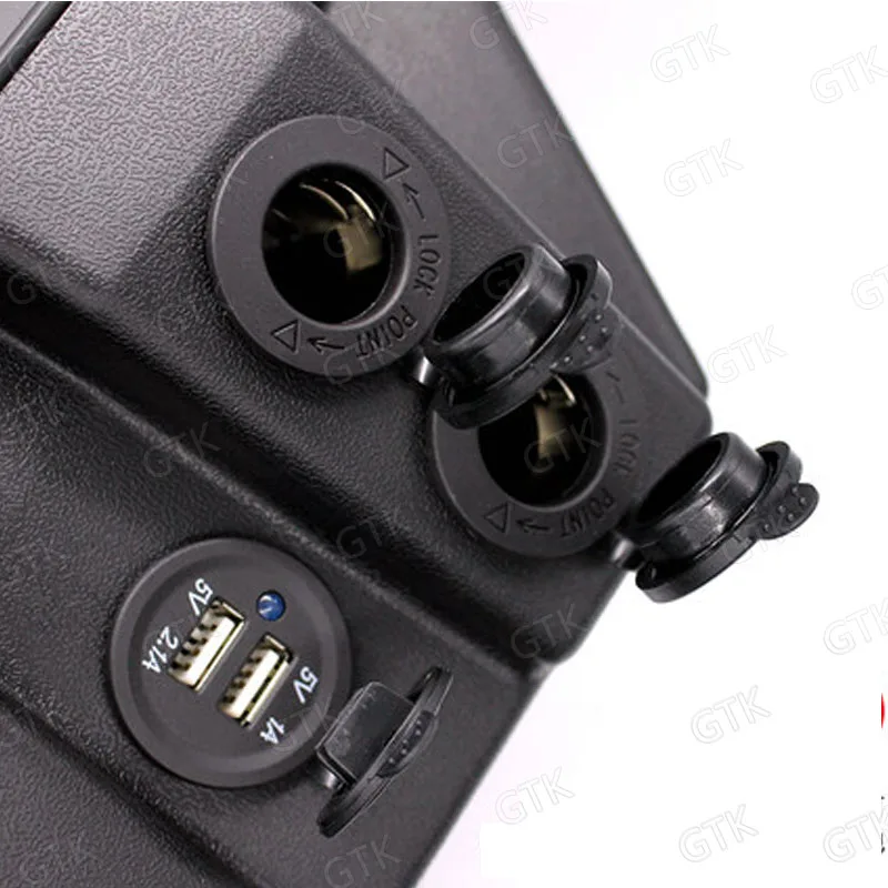 Батарейный отсек с 2 портами USB дисплей напряжения прикуривателя для 12 В 24 в 36 48 60 72