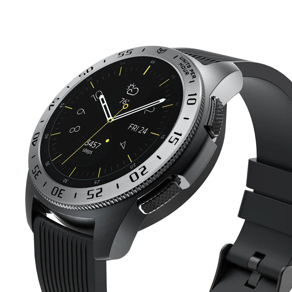Металлический ободок для samsung Galaxy Watch 46 мм/42 мм чехол gear S3 Frontier/классическая спортивная клеющаяся крышка ремешок аксессуары 42 46